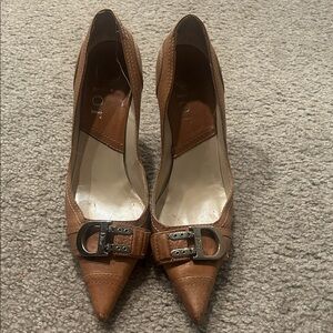Dior Women's Tan Leather Heels